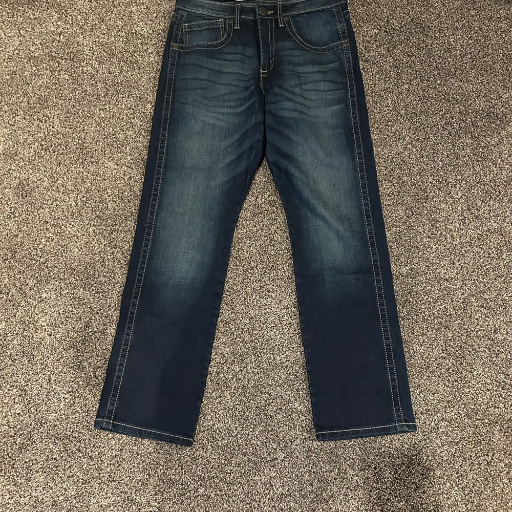 Wrangler Men's Slim Straight Jeans - Dark Blue